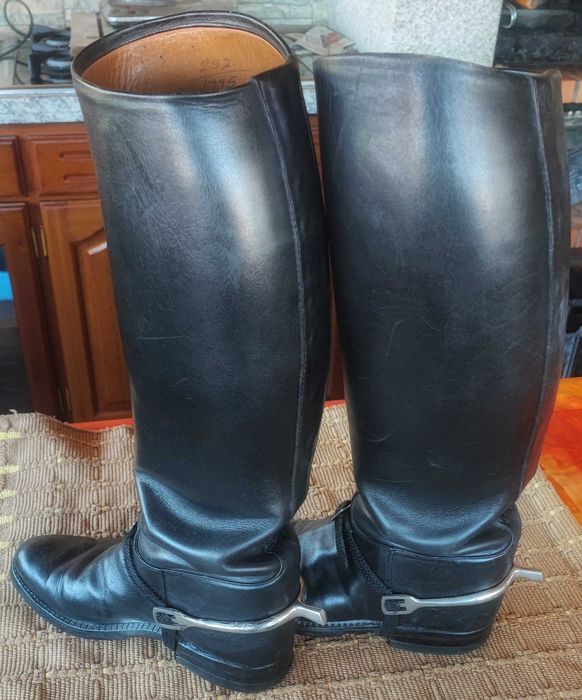 Botas de Equitação em Pele – Usadas, Bom Estado