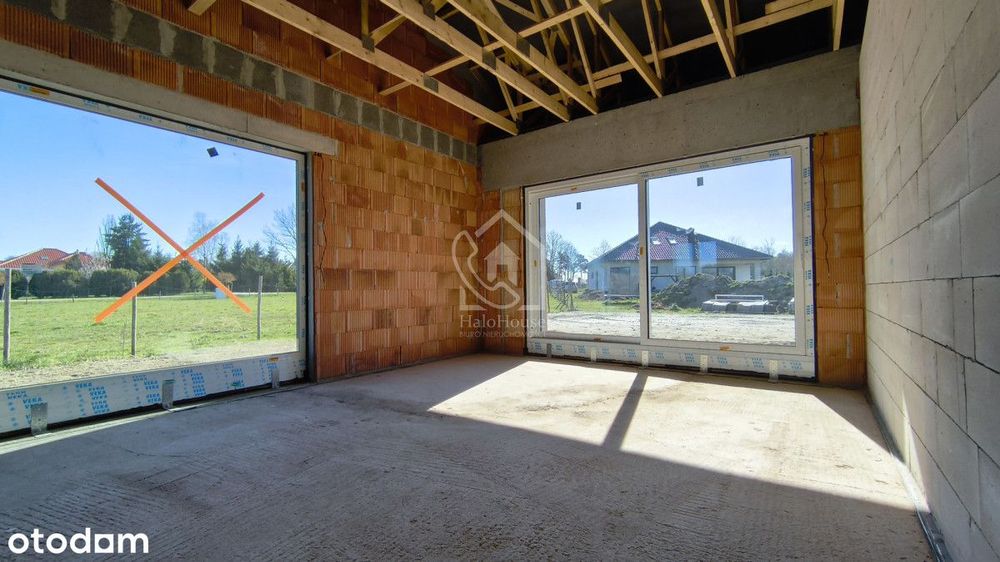 Dom parterowy |W trakcie budowy | Bliźniak 105 m2