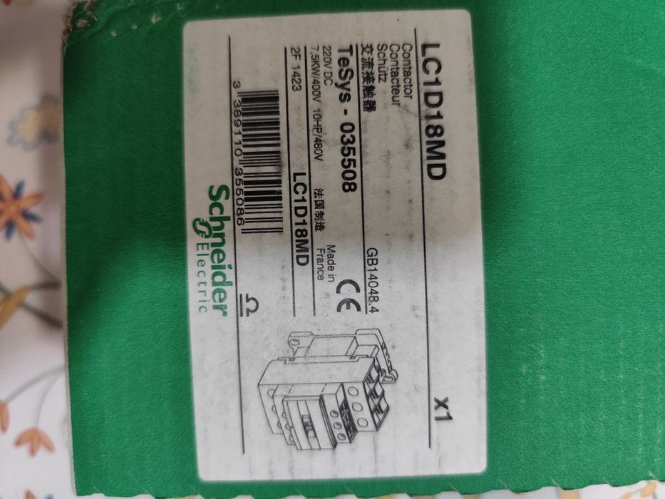 Contactores e relé térmico