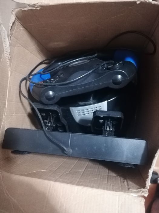 Volante + Pedais Pro Racer PS2 (com caixa)