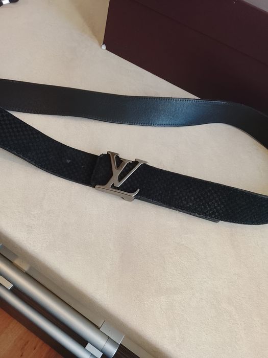 Luksusowe oryginalne skórzane pasek męski Louis Vuitton jak nowe