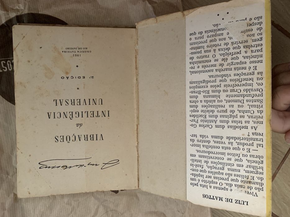 Luiz Matos, Vibrações da Intelogência Universal