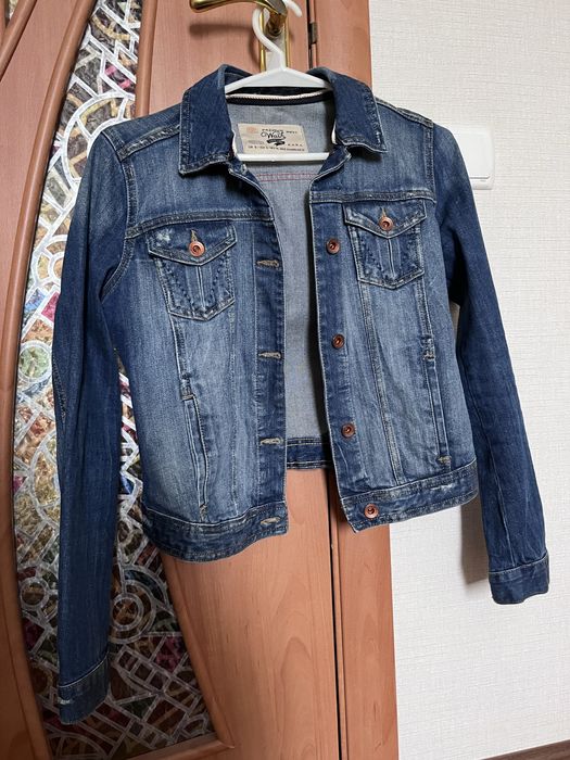 Джинсова куртка  джинсовка Zara S