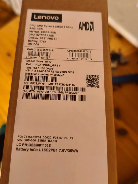 lenovo ideapad 3 15ada05 stan idealny