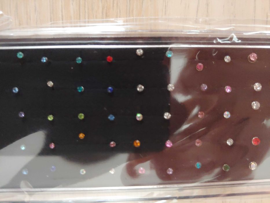 60szt Kolczyki Kolczyk do nosa w kształcie litery J piercing Biżuteria