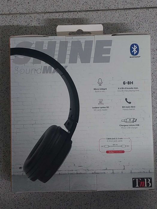 Auscultadores sem fio Shine SoundMax NOVO SELADO