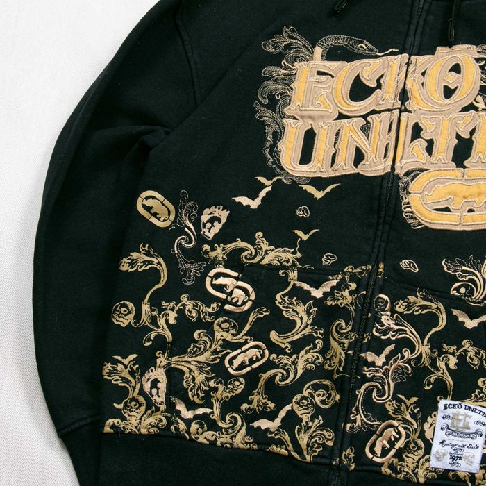 Ecko Unltd y2k baggy overprint bluza rozpinana M