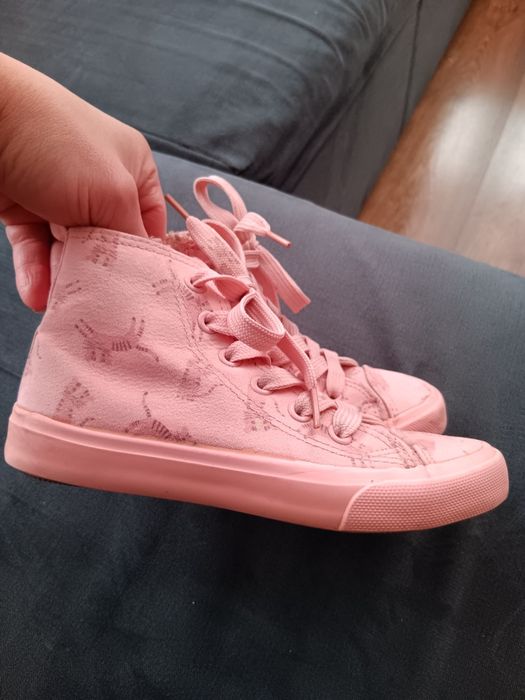 Buty dziewczęce trampki wyższe