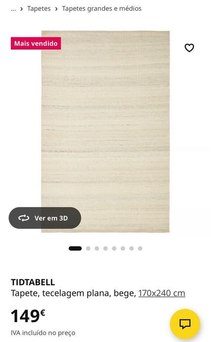 Tapete Tidtabell IKEA 170x240