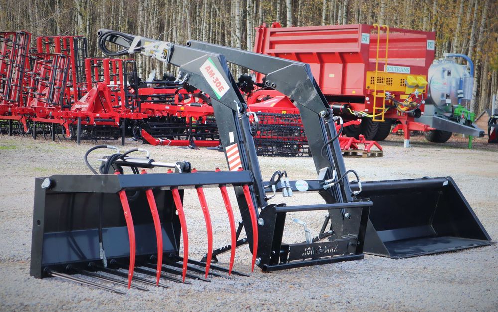 ZESTAW Ładowacz czołowy TUR Agro-Max C-360, MF 255 (krokodyl+łyżka)