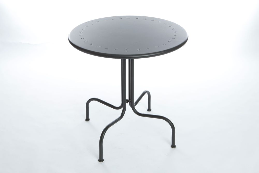 Mesa redonda metálica p/ exterior