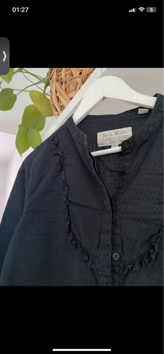 S 36 granatowa koszula ciemna