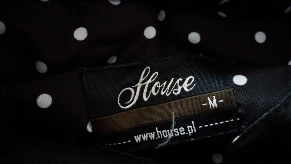 Bomberka kurtka czarna w kropki House M polka dot M 38