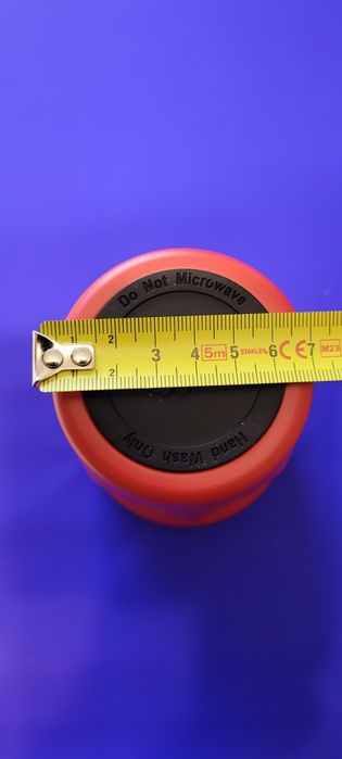 Kubek termiczny do kawy, do samochodu. Czerwony