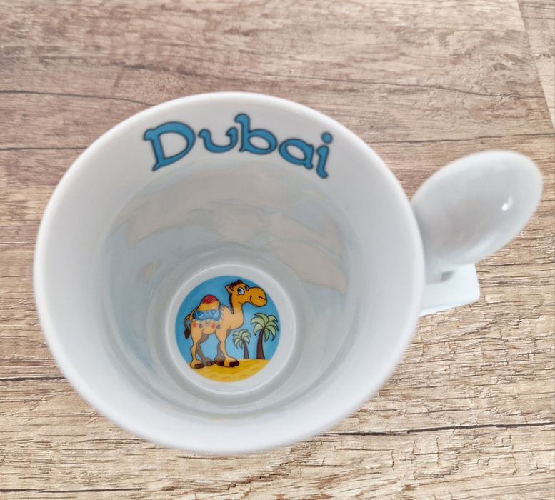 Kubek Dubaj porcelana jakość Przywieziony z Dubaju 300ml