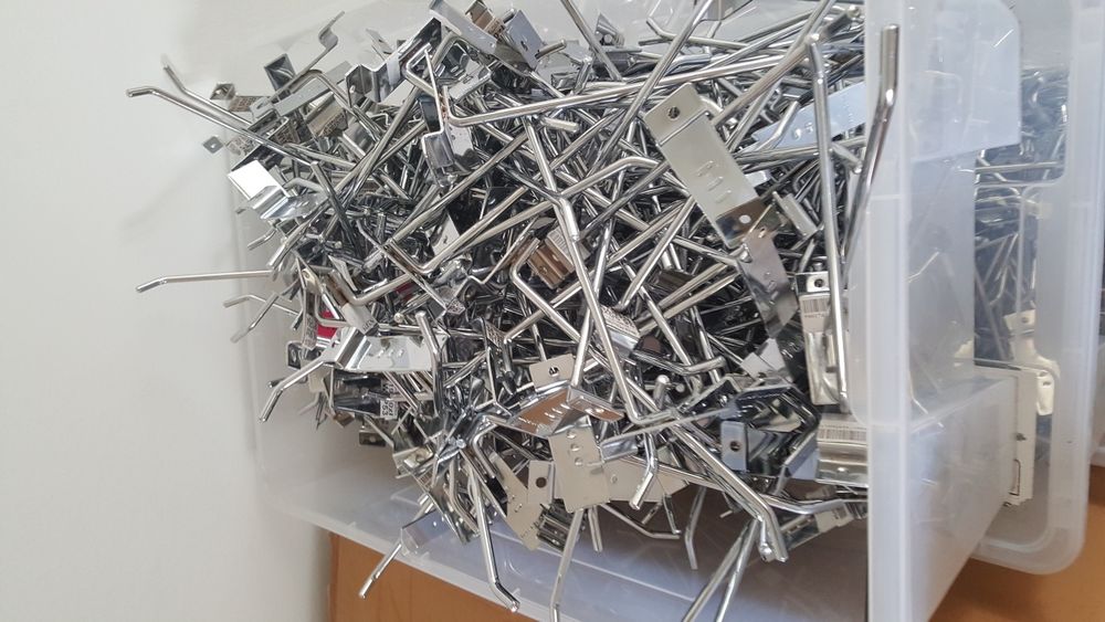 Haczyki sklepowe zawieszki zawieszka 15 i 20 cm spacewall 100 szt. War