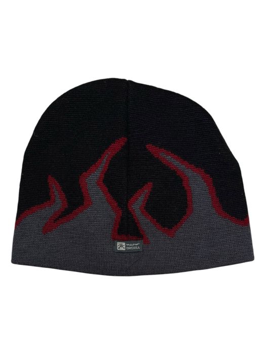Czarna czapka retro vintage płomień streetwear skate opium nike adidas