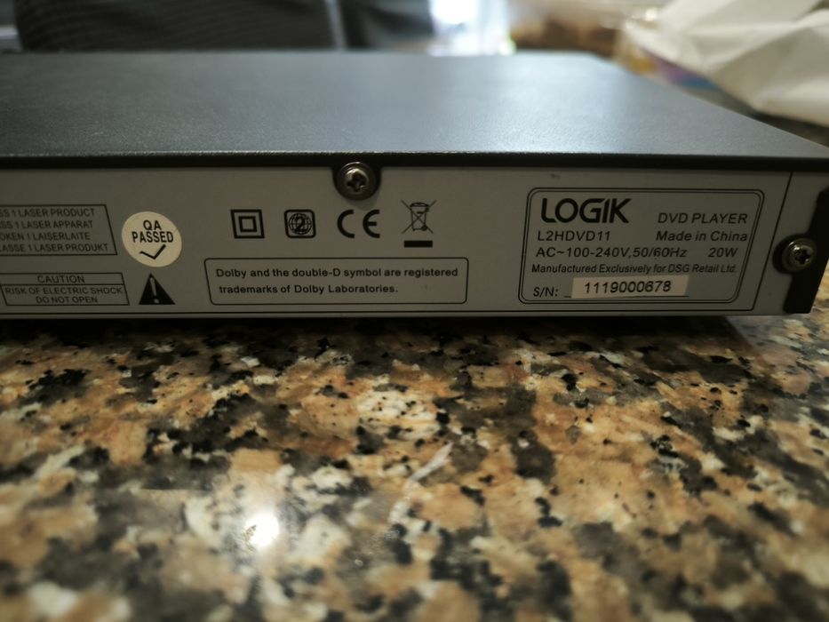 Leitor DVD Logik L2HDVD11 HDMI USB 1080p