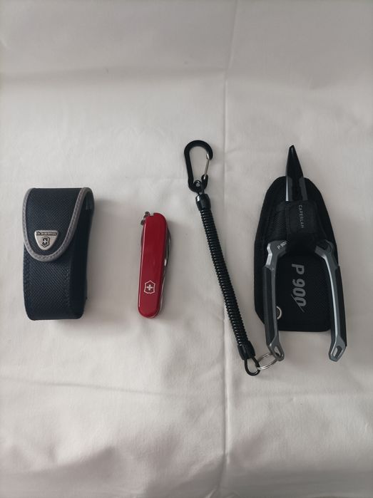 Faca Victorinox nova e alicate de Pesca