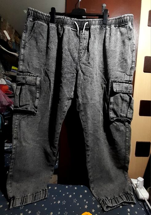 Ого-го какой размер новые джинсы Карго джоггеры на резинке батал 6XL