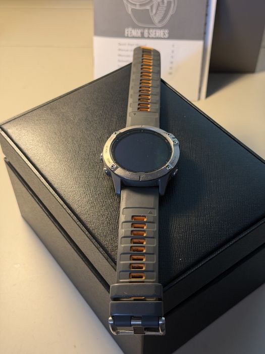 Garmin fēnix 6 Sapphire Titanium + pudełko