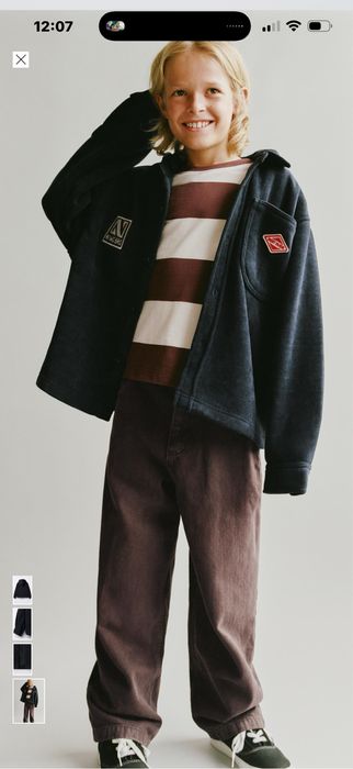 Вельветова сорочка фірми Zara,розмір 164 см