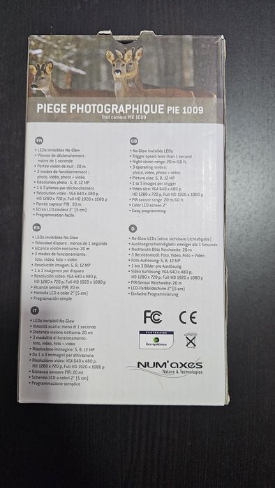 Câmara de Vida Selvagem Num'Axes PIE 1009 – Nova c/ WiFi e Visão Notur