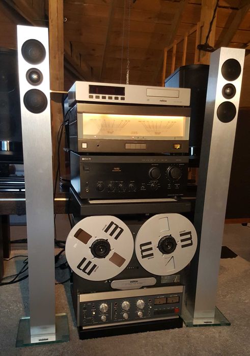 Wieża zestaw Revox cd S22 - Revox Elegance - Revox B77 - Sony TA FA7es