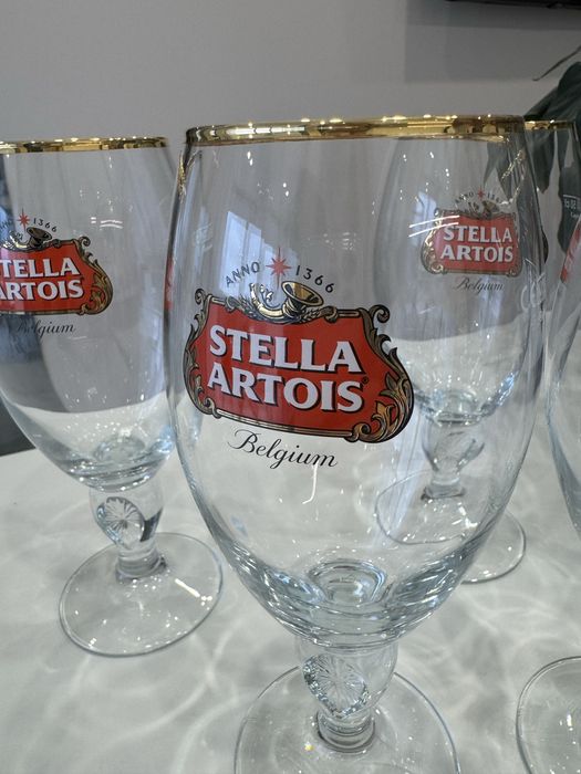 Набор: Оригинальные пивные бокалы Стелла Артуа 0,5 л (Stella Artois)