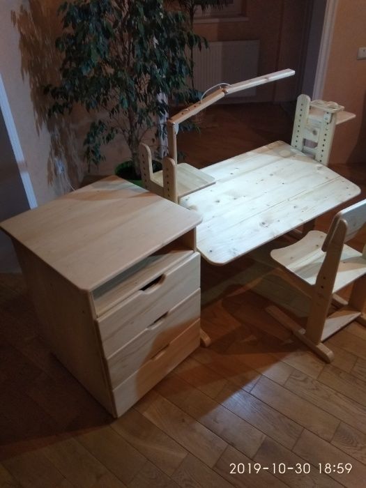 Парта з  натурального дерева