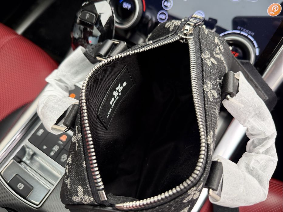 Louis Vuitton Speedy сумка мужская унисекс кожаная черная оригинал