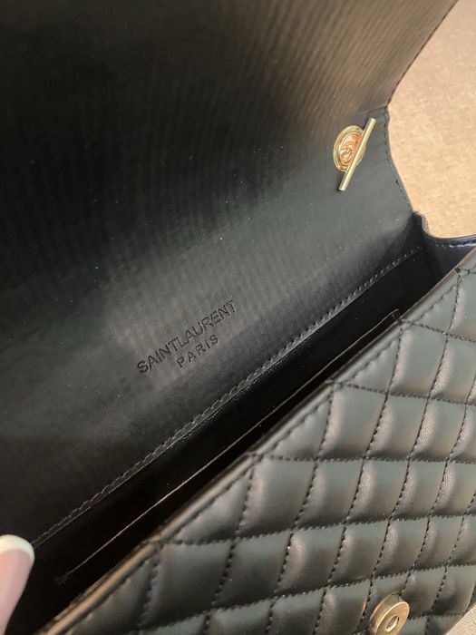 Сумка в стилі Yves Saint Laurent envelope чорна