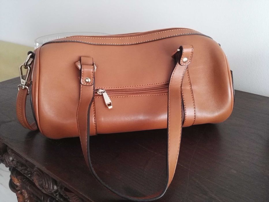 Malas senhora 32x20cm castanha 14cm espessura