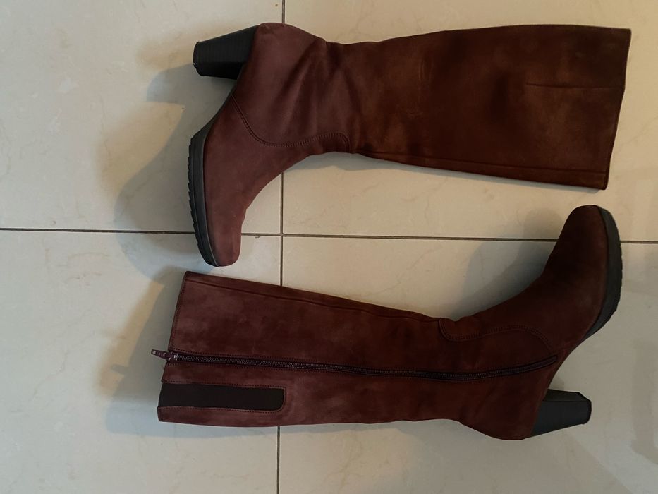 Kozaki damskie firmy Gabor kolor bordo