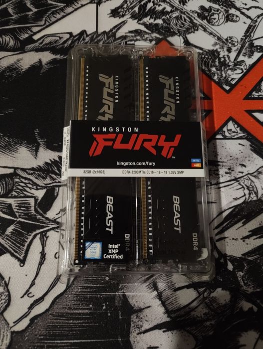 Kingston DDR4 32GB (2x16GB) 3200Mhz FURY Beast