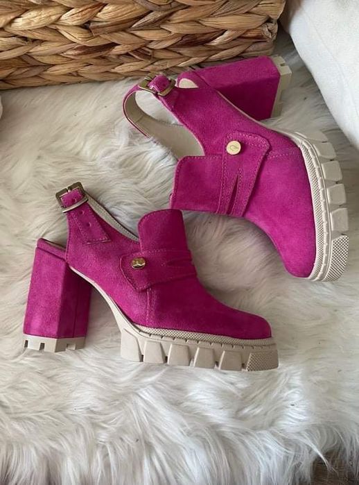 Eleganckie botki wiosenno letnie kolory naturalna skóra