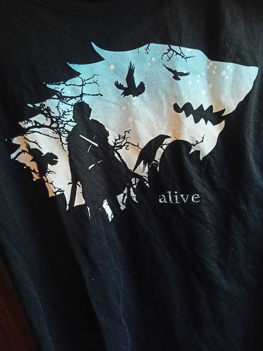 GOT Game of Throne Gra o Tron Jon is Alive t-shirt tank top (M)