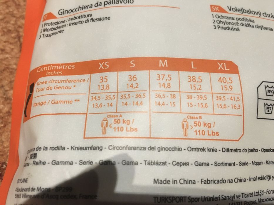 Nakolanniki do siatkówki Kipsta 2 sztuki V300 jak nowe