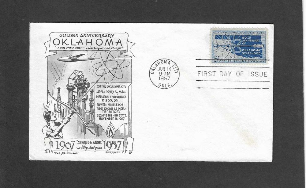 Envelope do 1º Dia. E.U.América 1957