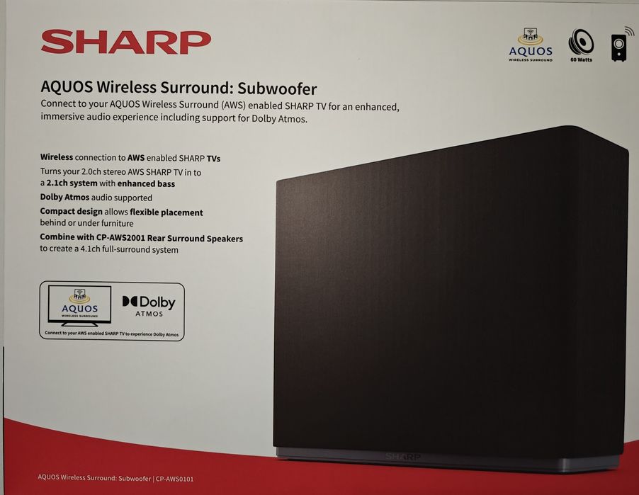 Subwoofer Sharp Aquos Wirelles