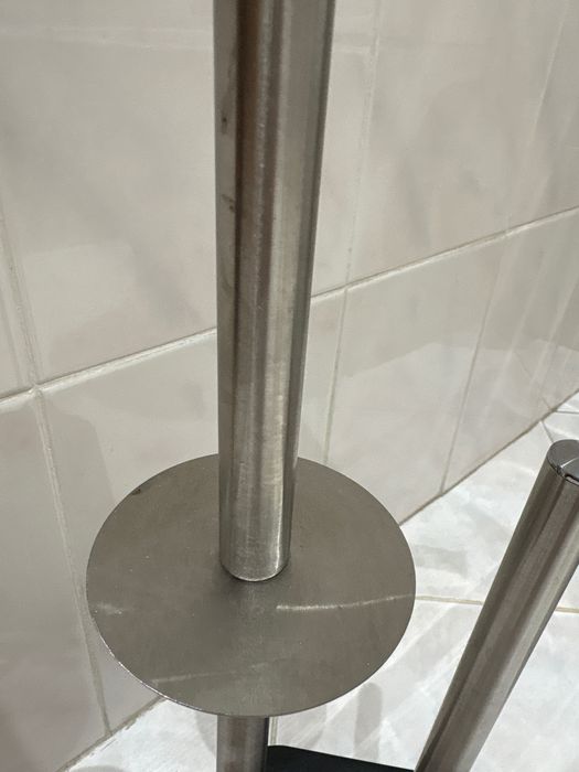 Suporte rolo papel e escova piaçaba