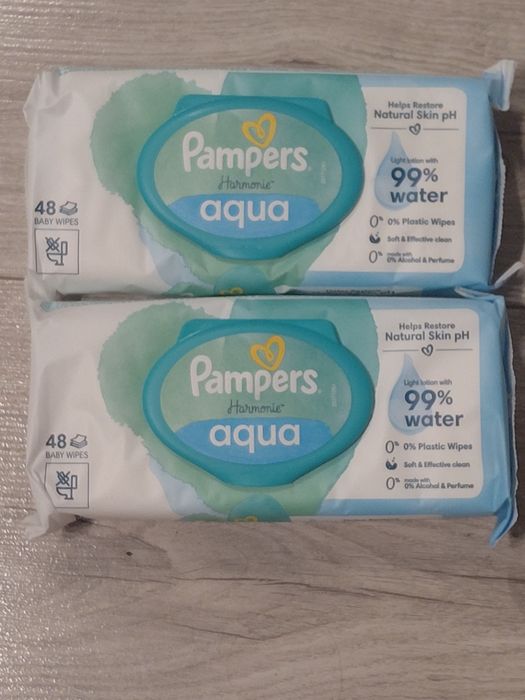 Chusteczki pampers harmonie aqua 2x48szt