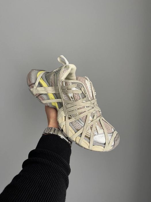 BALENCIAGA 3XL Extreme Lace Sneaker in Light Beige