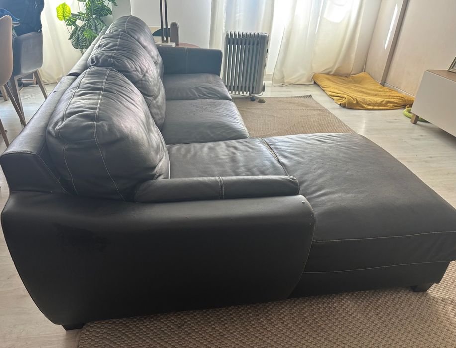 Sofá com chaise longue - venda urgente