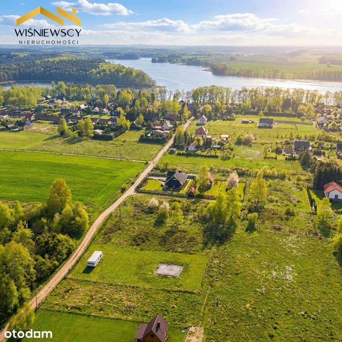 Uzbrojona działka, 1800m² – 600 m od jeziora