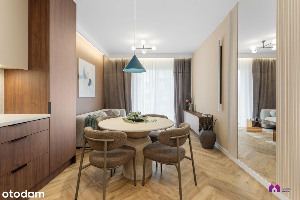 Przepiękny CZEKOLADOWY apartament z PRZESZKLONYM balkonem