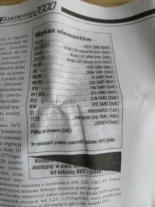 Modelarski tester akumulatorów Ni-Cd Ni-MH kit AVT 2448