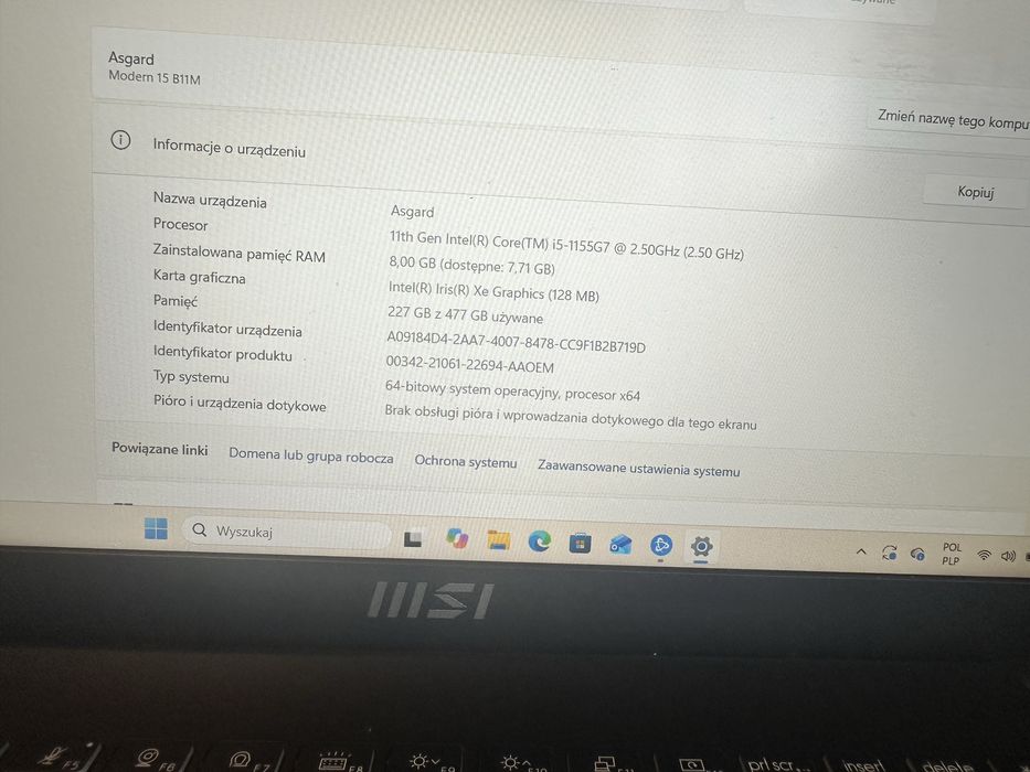 MSI Modern 15 B11M