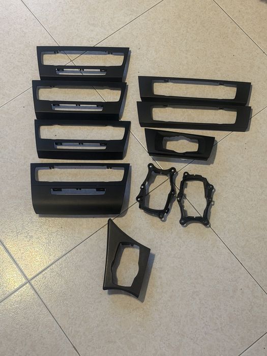 Mioldura/friso bmw e81 e82 e87 e88 e90 e91 e92 e93 climatornic ac joystick idrive comando