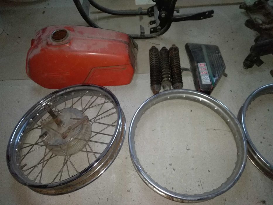 Jawa 350 TS komplet części Jawa rama zbiornik koła stopka amortyzatory